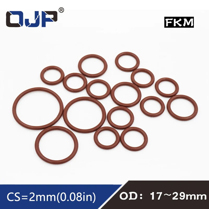 3PCS/lot Fluorine rubber Ring Brown FKM Oring Seal OD17/18/19/20/21/22/23/24/25/26/27/28/29*2mm O-Ring Seal Ring Gaskets Washer
3PCS/lot Fluorine rubber Ring Brown FKM Oring Seal OD17/18/19/20/21/22/23/24/25/26/27/28/29*2mm O-Ring Seal Ring Gaskets Washer