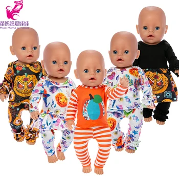 Baby Doll Clothes Pumpkin Skull Pajama Set for 17 Inch Baby New Born Doll Oufit 18 Inch Doll Clothes Kids Halloween Gift
Baby Doll Clothes Pumpkin Skull Pajama Set for 17 Inch Baby New Born Doll Oufit 18 Inch Doll Clothes Kids Halloween Gift