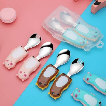 JY baby fork spoon lollipop infant food supplement feeding spoon fork 304 stainless steel children's tableware
JY baby fork spoon lollipop infant food supplement feeding spoon fork 304 stainless steel children's tableware