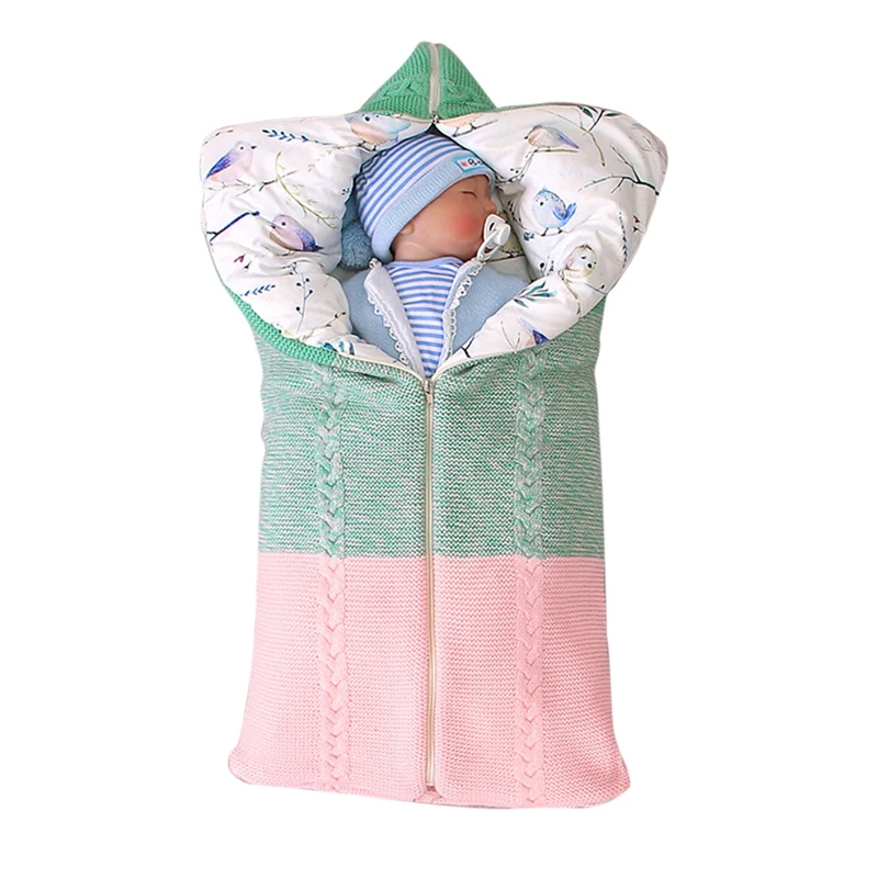 Новинка зимние спальные мешки для малышей уплотненный Конверт одеяло
