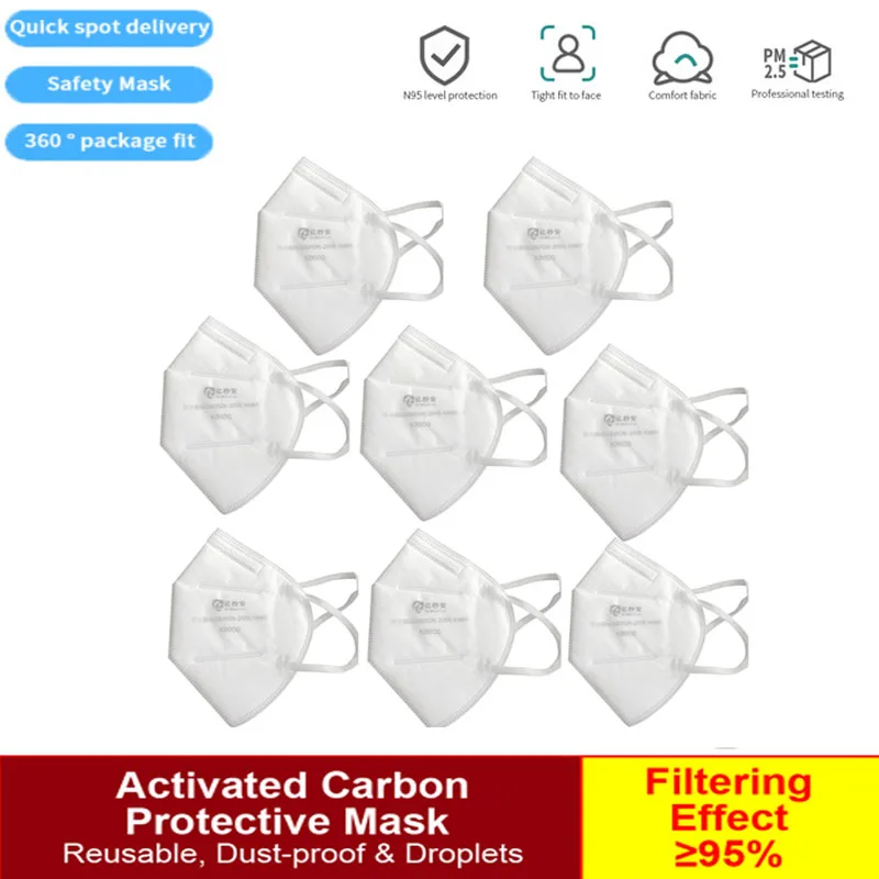 50/100pcs N95 Mask Breathable Masks Anti Dust Anti Pollution Protection Reusable KN95 Mask 95% Filtration Feature As Ffp3
50/100pcs N95 Mask Breathable Masks Anti Dust Anti Pollution Protection Reusable KN95 Mask 95% Filtration Feature As Ffp3