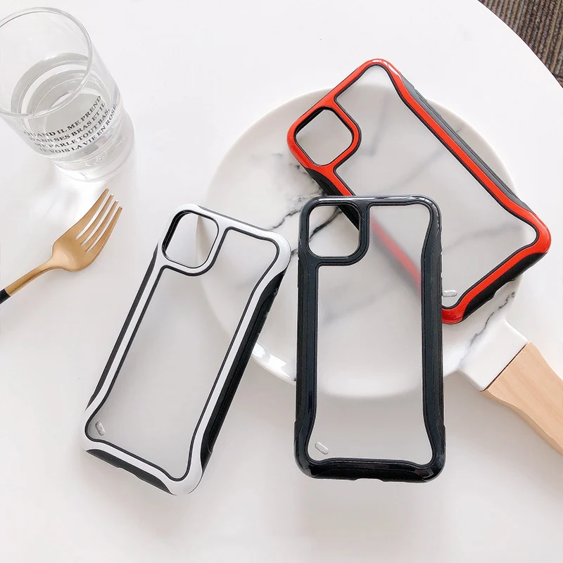 Shockproof Bumper Armor Phone case for iphone 11 11Pro Max XR XS Max for iphone 6 6s 7 8 Plus Transparent Hard PC Back Cover
Shockproof Bumper Armor Phone case for iphone 11 11Pro Max XR XS Max for iphone 6 6s 7 8 Plus Transparent Hard PC Back Cover