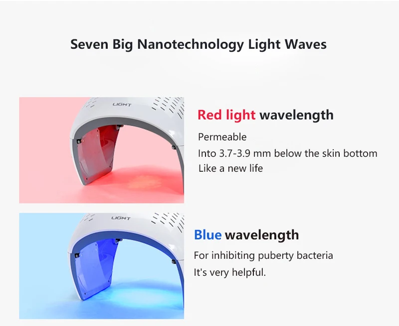 7 Color PDT LED Photon Light Therapy Lamp Facial Body Beauty SPA PDT Mask Skin Tighten Rejuvenation Wrinkle Remover Acne Device 7 Color PDT LED Photon Light Therapy Lamp Facial Body Beauty SPA PDT Mask Skin Tighten Rejuvenation Wrinkle Remover Acne Device
