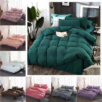 Solid color Skin-friendly Washed cotton bedding set duvet cover set flat sheet pillowcase 1.5m 2.0m 2.2m bed use
Solid color Skin-friendly Washed cotton bedding set duvet cover set flat sheet pillowcase 1.5m 2.0m 2.2m bed use