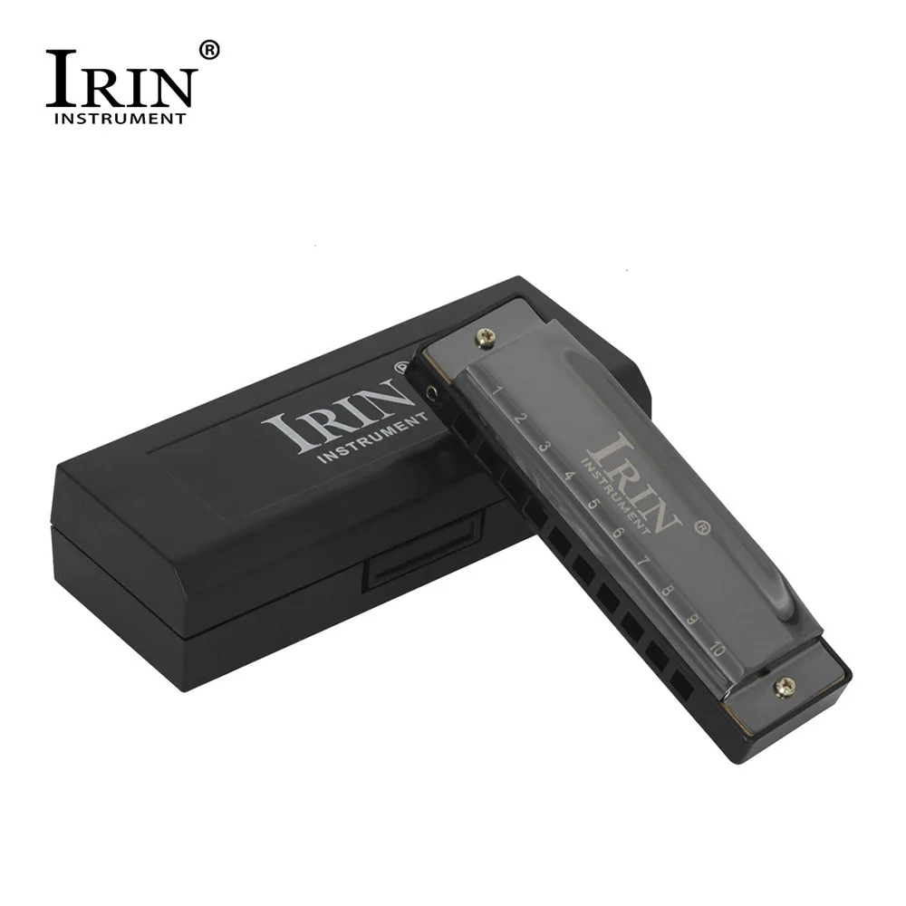 IRIN C-150 Blues Harmonica 10 Holes 20 Tunes Key of C Mouthorgan Copper Harmonicas with Box Professional Wind Instruments |
