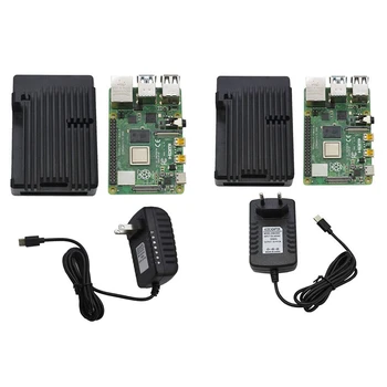 for Raspberry Pi 4B 2G RAM DIY Kit Support 2.4 / 5.0 GHz WIFI Bluetooth 5.0 with Aluminum CNC Alloy Protective Black Case 5V 3A
for Raspberry Pi 4B 2G RAM DIY Kit Support 2.4 / 5.0 GHz WIFI Bluetooth 5.0 with Aluminum CNC Alloy Protective Black Case 5V 3A