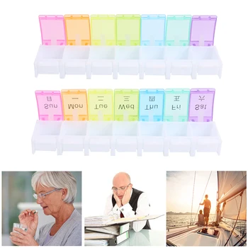 7 Day Weekly Pill Medicine Storage Box Portable Practical Multi-functional Durable Tablet Rainbow Organizer Case Splitter
7 Day Weekly Pill Medicine Storage Box Portable Practical Multi-functional Durable Tablet Rainbow Organizer Case Splitter