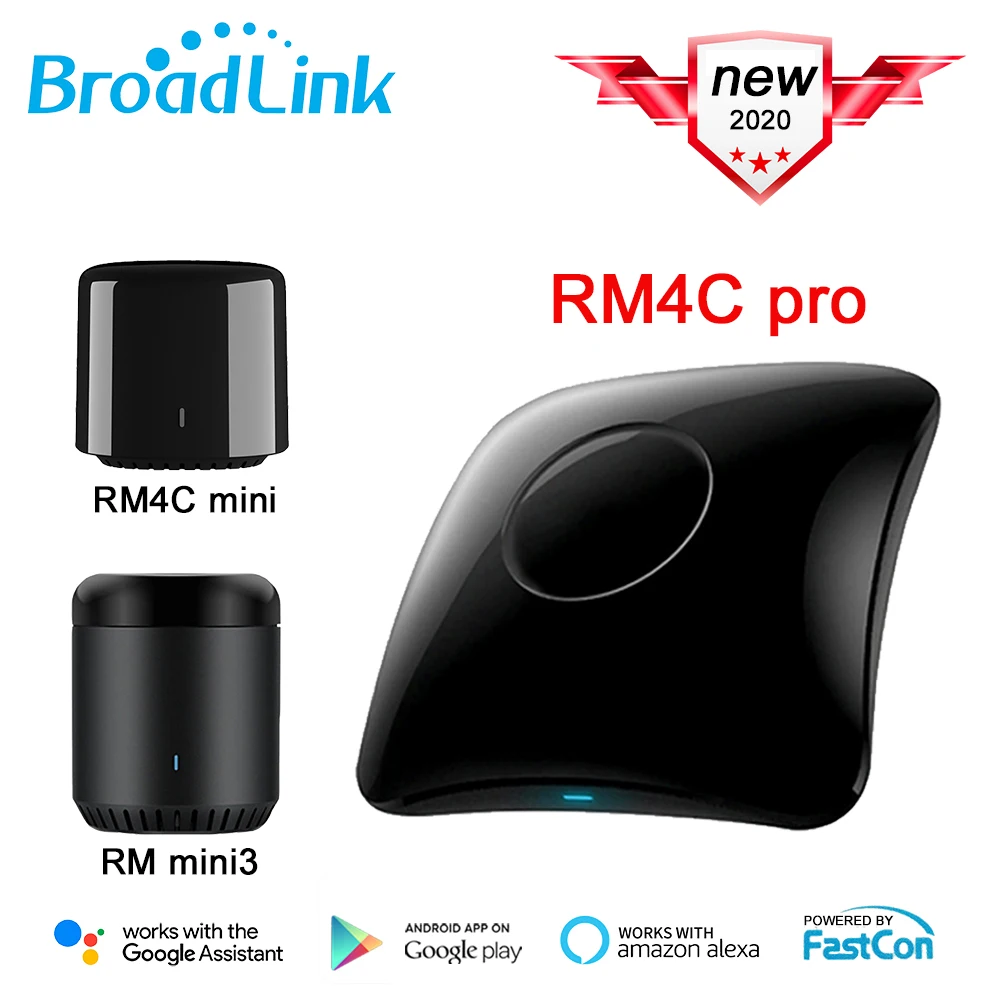 Broadlink Smart Home RM Mini3 RM4 PRO WiFi IR RF 4G Voice Remote Control Universal Intelligent Controller for Alexa Google Home
Broadlink Smart Home RM Mini3 RM4 PRO WiFi IR RF 4G Voice Remote Control Universal Intelligent Controller for Alexa Google Home