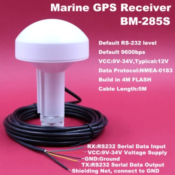 Marine GPS ,VCC 12V,9600bps,RS232 boat ship GPS receiver GNSS DIY Connector with screw tube,BM-285S
Marine GPS ,VCC 12V,9600bps,RS232 boat ship GPS receiver GNSS DIY Connector with screw tube,BM-285S