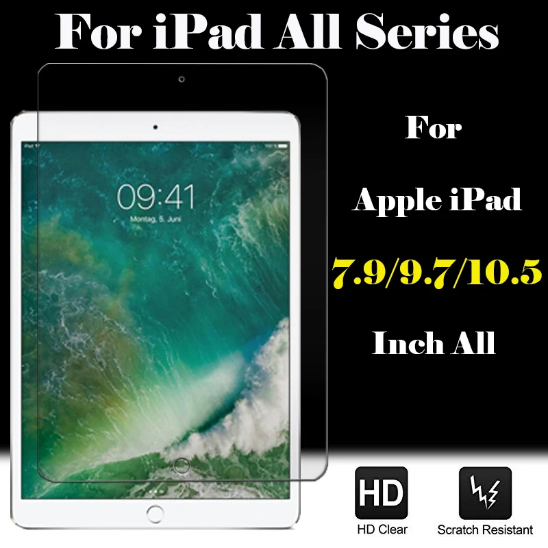 Защитная пленка для iPad 9 7 стекло 6 5 поколения Защита экрана apple tablet 2 3 4 pro 6th mini air