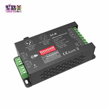 D4-M 12-24V DC 4 Channel CV Constant Voltage DMX512 & RDM RGB RGBW Decoder Controller DIP switch/XLR3 input/Logarithmic dimming
D4-M 12-24V DC 4 Channel CV Constant Voltage DMX512 & RDM RGB RGBW Decoder Controller DIP switch/XLR3 input/Logarithmic dimming