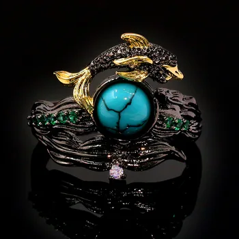 Retro Ethnic Style Rings for Women Popular Carved Whale Turquoise Animal Tungsten Rings Italian Jewelry gift wedding party ring
Retro Ethnic Style Rings for Women Popular Carved Whale Turquoise Animal Tungsten Rings Italian Jewelry gift wedding party ring