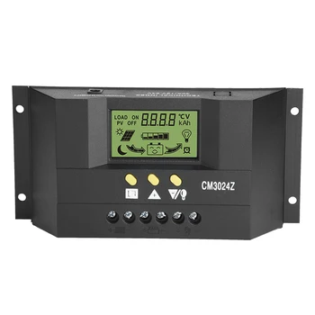 CM3024Z PWM Intelligent Solar Panel Charge Controller Regulator LCD Automatically Identify System Display 12V 24V 30A
CM3024Z PWM Intelligent Solar Panel Charge Controller Regulator LCD Automatically Identify System Display 12V 24V 30A