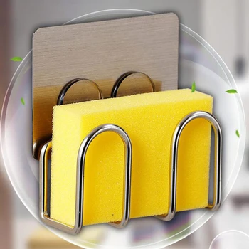 Sink Sponge Holder Metal Stainless Steel Scrubbers Soap Drying Rack Fiber Scouring Pad Drainer Kitchen Accessories Organizer 
Sink Sponge Holder Metal Stainless Steel Scrubbers Soap Drying Rack Fiber Scouring Pad Drainer Kitchen Accessories Organizer