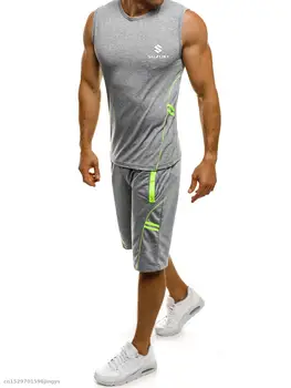 2020 Men's Spring Summer Sports Vest+shorts Suit 2Pc Tracksuit Casual Slim Sleeveless Vest & shorts riding Suit
2020 Men's Spring Summer Sports Vest+shorts Suit 2Pc Tracksuit Casual Slim Sleeveless Vest & shorts riding Suit