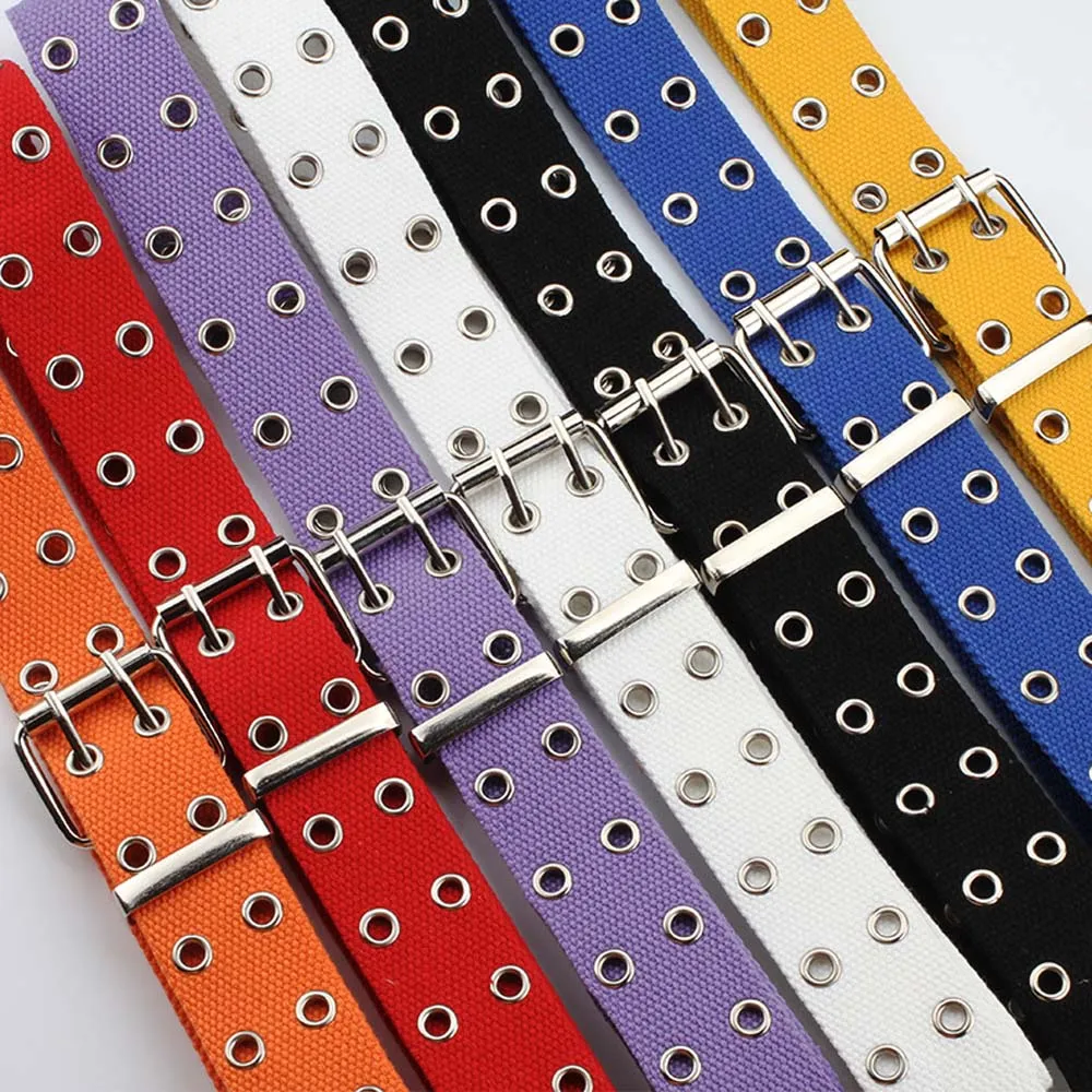1PC New Design Belt Harajuku Wide Canvas Web Double Grommet Hole Buckle Belt Female Male Waist Strap Belts for Women Men
1PC New Design Belt Harajuku Wide Canvas Web Double Grommet Hole Buckle Belt Female Male Waist Strap Belts for Women Men