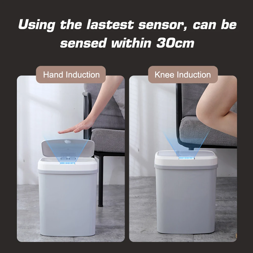 New Smart Waste Bins Intelligent Automatic Induction Electric Rubbish Trash Can 15L Large Capacity Household Kitchen Garbage Bin
New Smart Waste Bins Intelligent Automatic Induction Electric Rubbish Trash Can 15L Large Capacity Household Kitchen Garbage Bin