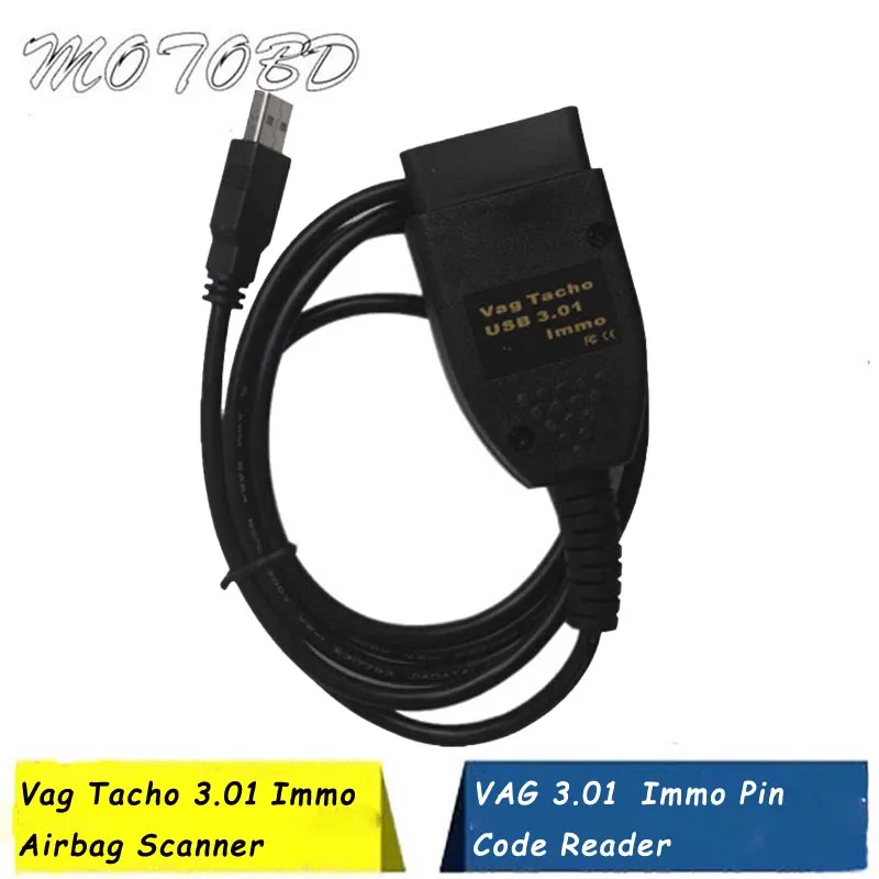 Vag Tacho 3 01 + для оne подушка безопасности Immo сканер устройство чтения Pin-код ридер