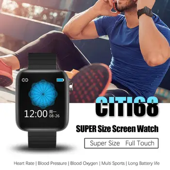 NORTH EDGE CITI-68 Sports Bluetooth Watch Large Touch Screen Heart Rate Blood Pressure Monitor Call&SMS Reminder Smart Bracelet
NORTH EDGE CITI-68 Sports Bluetooth Watch Large Touch Screen Heart Rate Blood Pressure Monitor Call&SMS Reminder Smart Bracelet