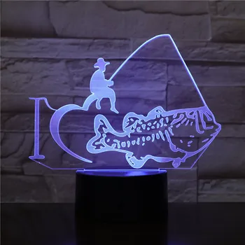 3D Lamp Visual The Sport Fishing Bedside Decoration 7 Color with Remote Touch Sensor Led Night Light Lamp Unique Gift for Child
3D Lamp Visual The Sport Fishing Bedside Decoration 7 Color with Remote Touch Sensor Led Night Light Lamp Unique Gift for Child