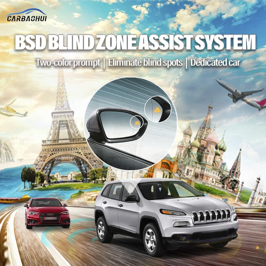 

Millimeter Wave Radar blind spot detection system BSD BSA BSM Monitoring Change Lane Parking assist For JEEP Cherokee 2011-2021