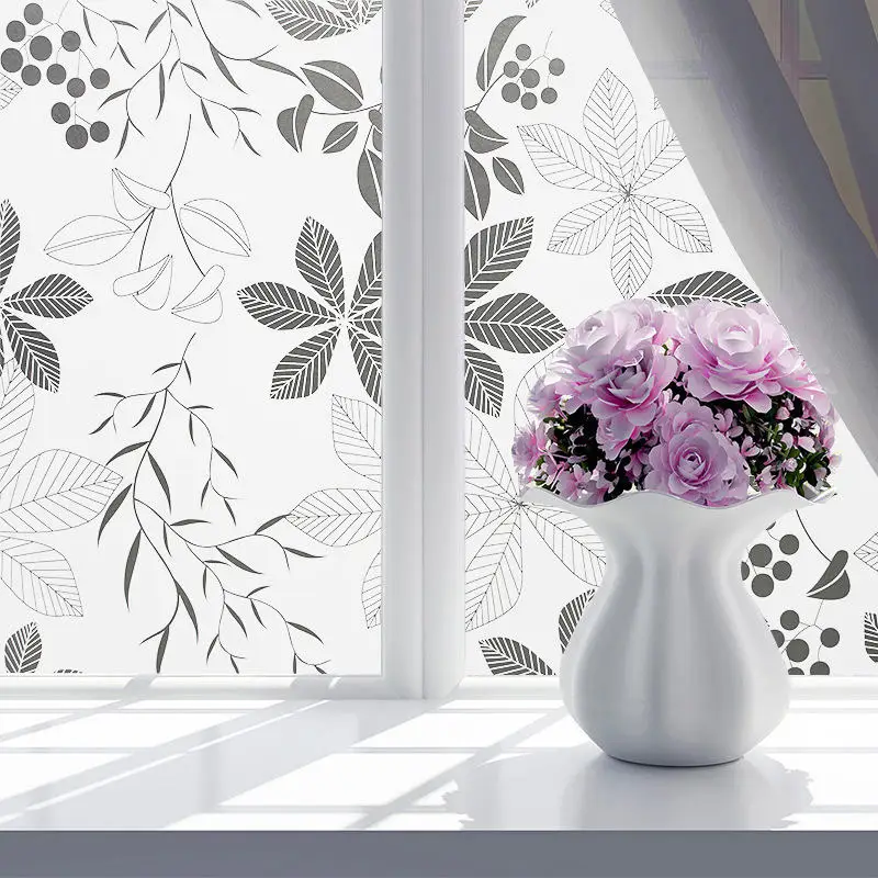 60x100cm Film On Glass Self-Adhesive Sticker Flower Leaf PVC Adhesive Store Bathroom Kitchen Window Film Glass Opaque Sticker
60x100cm Film On Glass Self-Adhesive Sticker Flower Leaf PVC Adhesive Store Bathroom Kitchen Window Film Glass Opaque Sticker