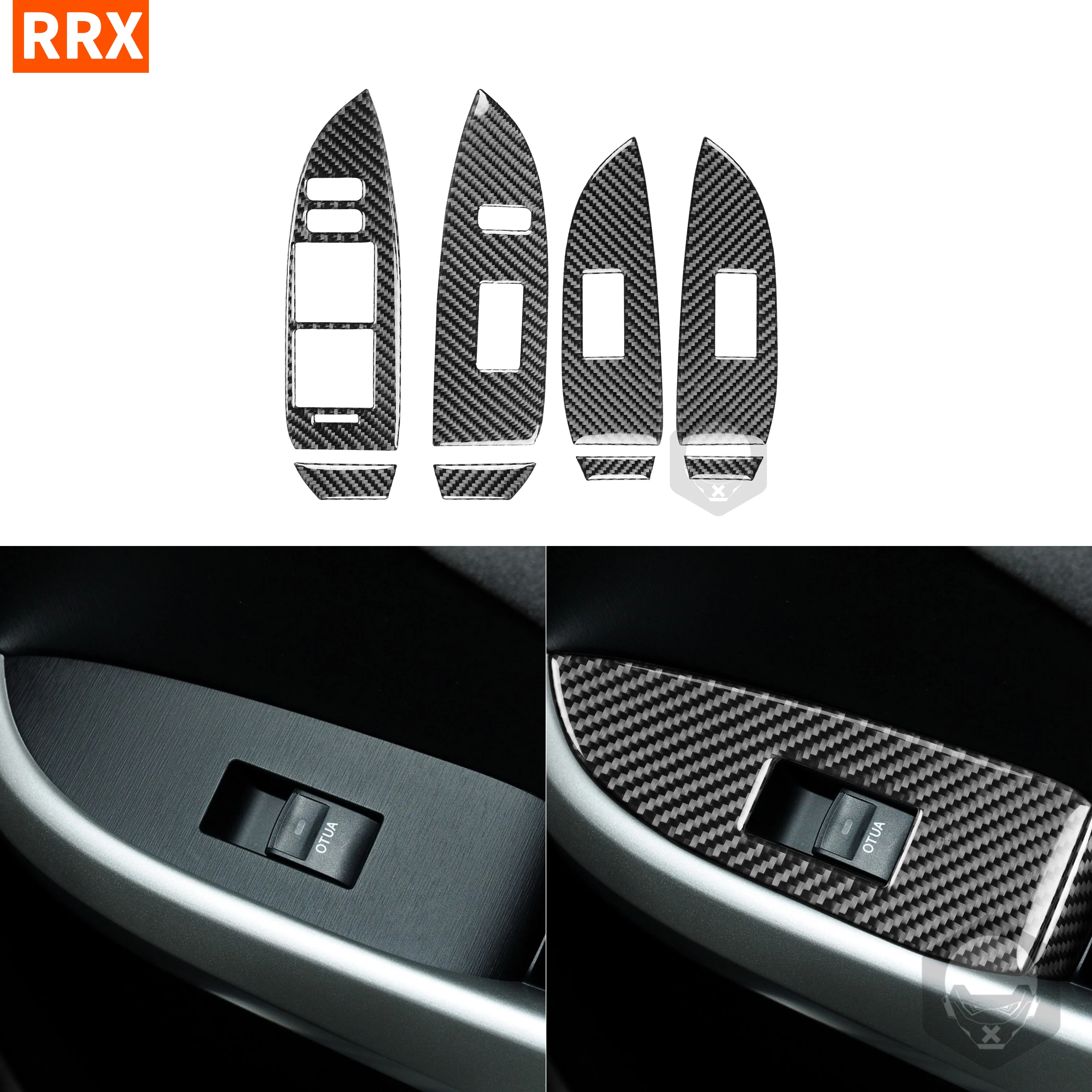 8PCS Carbon Fiber Stickers Door Control Window Lift Switch Panel Car Accessories For Toyota Prius XW30 ZVW30 ZVW35 Interiors
8PCS Carbon Fiber Stickers Door Control Window Lift Switch Panel Car Accessories For Toyota Prius XW30 ZVW30 ZVW35 Interiors