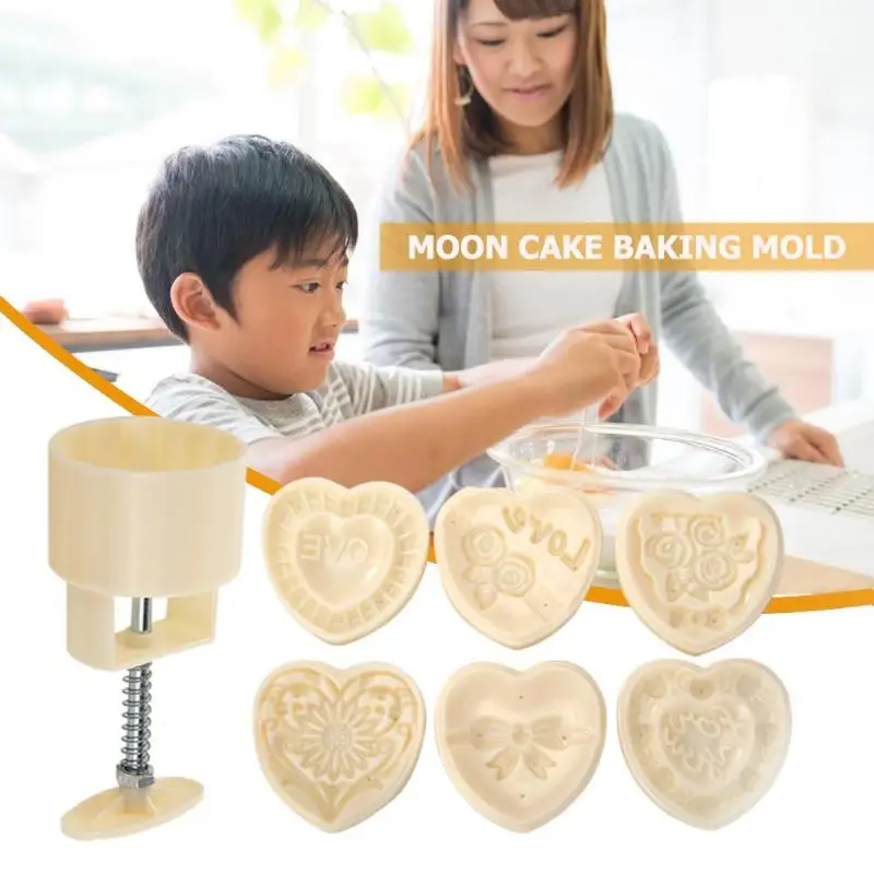 Round Ice Skin Mooncake Molds Hand Pressure Heart Cutter Pastry Bake Tools Moulds Mid-autumn Festival Baking Tools
Round Ice Skin Mooncake Molds Hand Pressure Heart Cutter Pastry Bake Tools Moulds Mid-autumn Festival Baking Tools