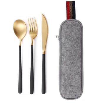 Dining room and kitchen tableware travel camping tableware set reusable spoon fork chopsticks knife and fork and portable case
Dining room and kitchen tableware travel camping tableware set reusable spoon fork chopsticks knife and fork and portable case