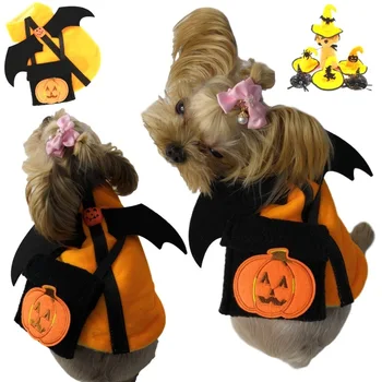 2020 New Halloween Pumpkin Devil Dog Suit Dress Dress Dress pumpkin coat pet clothes with bag dog clothing pet supplies
2020 New Halloween Pumpkin Devil Dog Suit Dress Dress Dress pumpkin coat pet clothes with bag dog clothing pet supplies