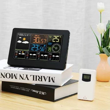 LED Wifi App Weather Station Thermometer Barometer Alarm Clock Wireless Sensor 4 Levels Backlight Wind Frost Warning Function
LED Wifi App Weather Station Thermometer Barometer Alarm Clock Wireless Sensor 4 Levels Backlight Wind Frost Warning Function