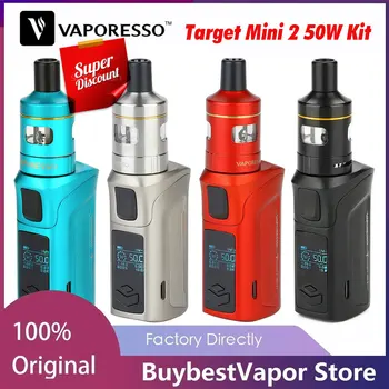 

ES/RU Ship Original Vaporesso Target Mini 2 Kit 50W with Built in 2000mAh battery & 2ml VM Tank E-cig Vape kit VS Drag X /Gen S