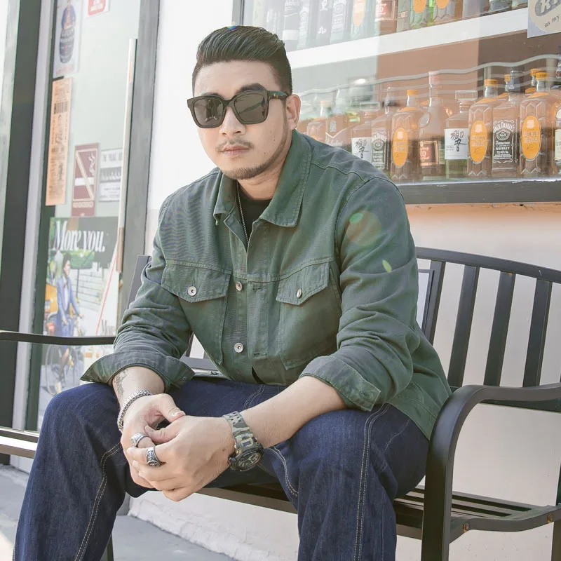 2019 Autumn New Style Men'S Wear Plus-sized Tan Green Solid Color Loose And Plus-sized Popular Brand Men Jacket Coat
2019 Autumn New Style Men'S Wear Plus-sized Tan Green Solid Color Loose And Plus-sized Popular Brand Men Jacket Coat