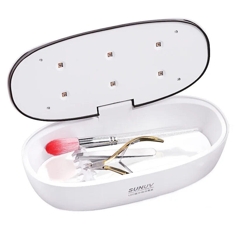 SUN UV LED Sterilizer Storage Box Cosmetic Nails Tool UV Disinfection Device LED Sterilizer Makeup Brush Cleaning Cosmetic Kit
SUN UV LED Sterilizer Storage Box Cosmetic Nails Tool UV Disinfection Device LED Sterilizer Makeup Brush Cleaning Cosmetic Kit