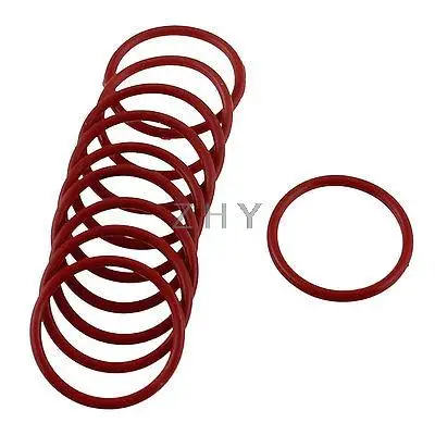 27mm x 23mm x 2mm Red Rubber O Shaped Rings Oil Seal Gasket Washer 10 Pcs
27mm x 23mm x 2mm Red Rubber O Shaped Rings Oil Seal Gasket Washer 10 Pcs
