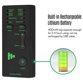 M1 Mini Portable Sound Changer for Live Streaming Online Chatting Singing Compatible with Smartphone Tablet PC
M1 Mini Portable Sound Changer for Live Streaming Online Chatting Singing Compatible with Smartphone Tablet PC