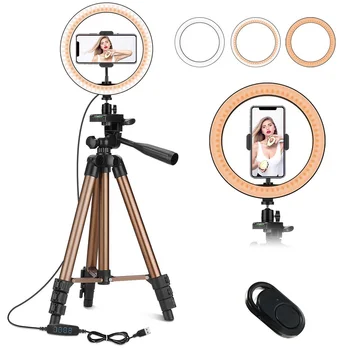 Photography LED Selfie Ring Light Set Fill Lamp For Youtube Makeup Video Live Stream with Tripod Stand Phone Holder 6/10 Inch
Photography LED Selfie Ring Light Set Fill Lamp For Youtube Makeup Video Live Stream with Tripod Stand Phone Holder 6/10 Inch
