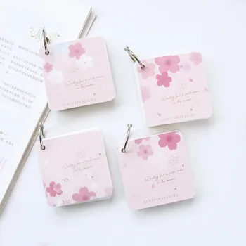MINKYS 60 Sheets Kawaii Sakura PP Cover Coil Memo Pad Book Portable Word Memory Book Cute Notepad School Stationery
MINKYS 60 Sheets Kawaii Sakura PP Cover Coil Memo Pad Book Portable Word Memory Book Cute Notepad School Stationery