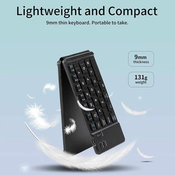 Foldable Wireless Bluetooth Keyboard Rechargeable Mini Portable Touchpad for Tablet LHB99
Foldable Wireless Bluetooth Keyboard Rechargeable Mini Portable Touchpad for Tablet LHB99