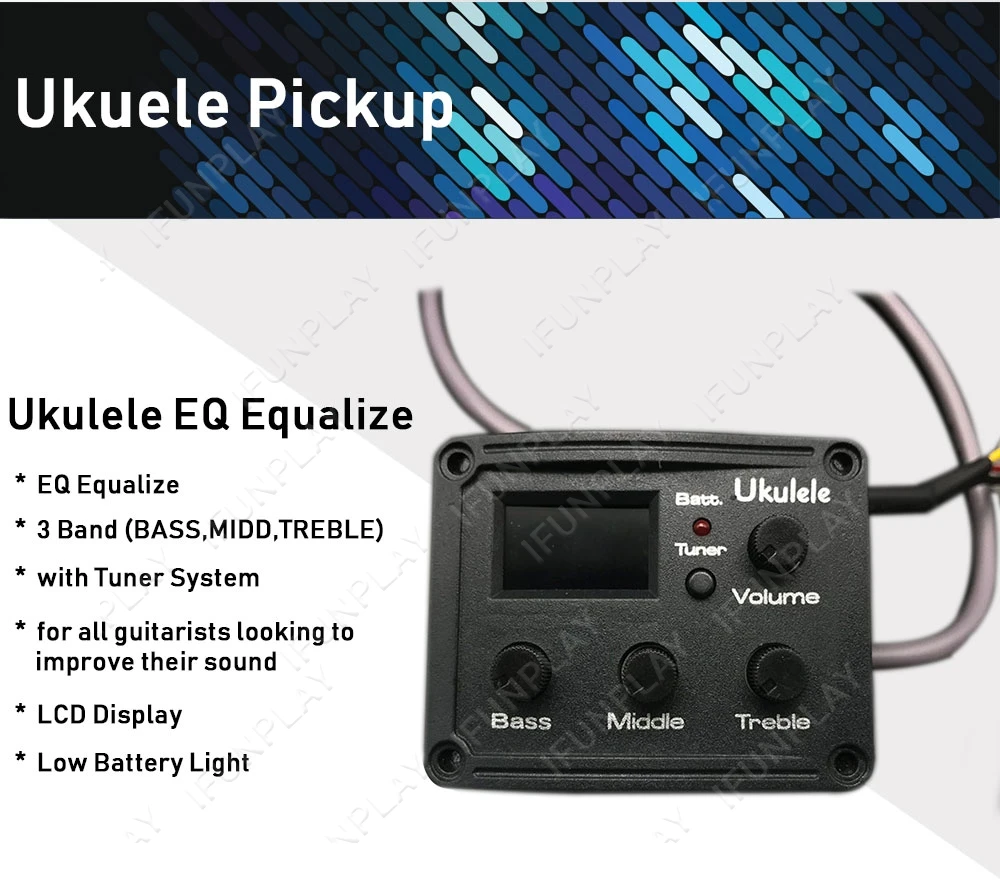 Shop Generic 4Band EQ Equalizer Folk Guitar Preamp Piezo Pickup Guitar