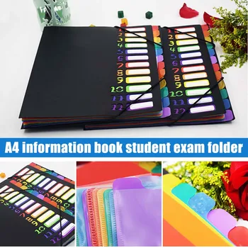 Newly A4 12 Pages File Folders Rainbow Document Holder Organizer with Slash Pockets PP Material TE889
Newly A4 12 Pages File Folders Rainbow Document Holder Organizer with Slash Pockets PP Material TE889