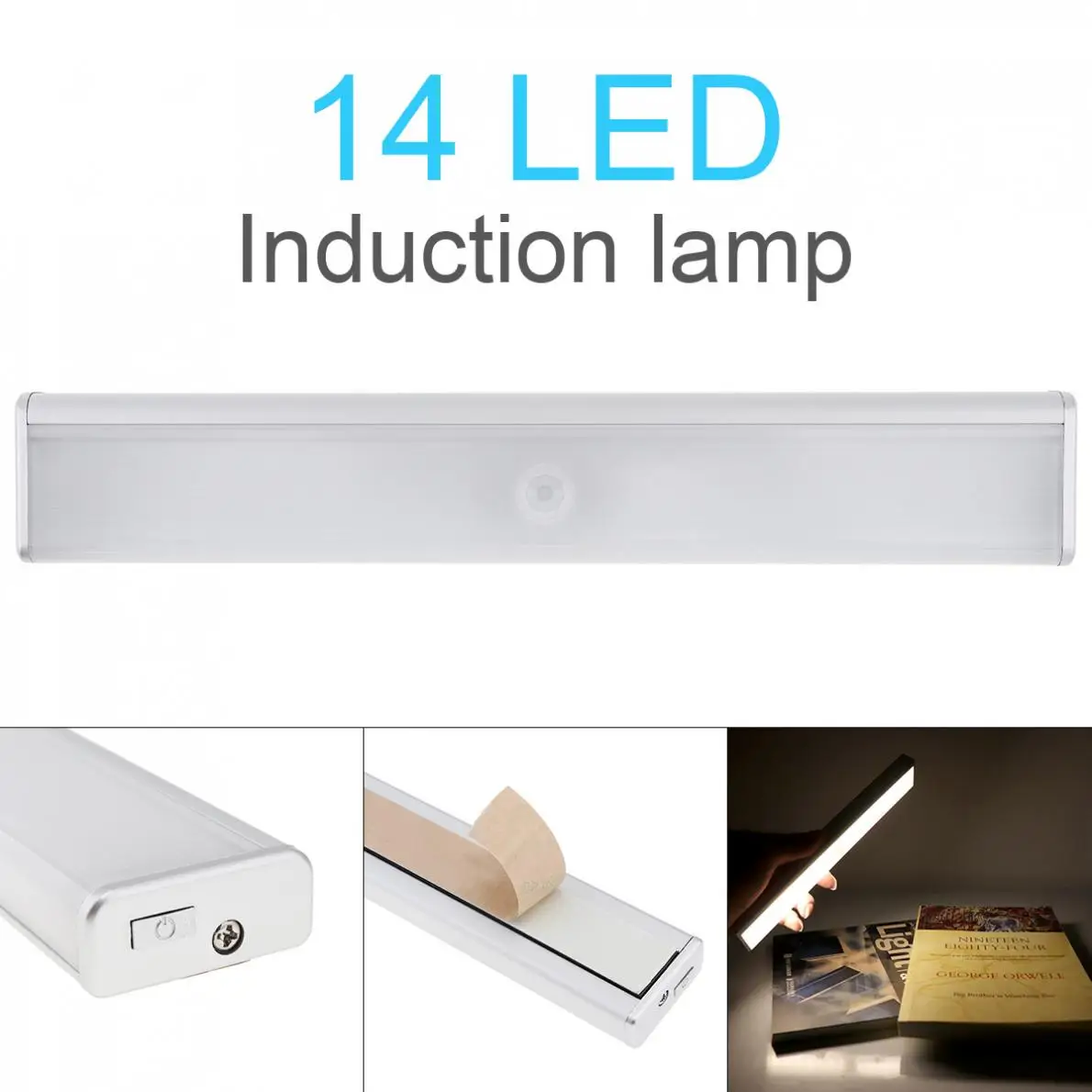 14 LED 800mAh Induction Cabinet Light USB Rechargeable Intelligent Portable PIR Motion Sensor Lamp Night Lights NEW
14 LED 800mAh Induction Cabinet Light USB Rechargeable Intelligent Portable PIR Motion Sensor Lamp Night Lights NEW