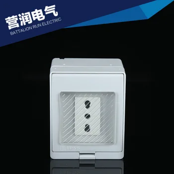 Italy standard wall socket IP55 waterproof grade outdoor bathroom kitchen bathroom waterproof open socket 250V 16A 
Italy standard wall socket IP55 waterproof grade outdoor bathroom kitchen bathroom waterproof open socket 250V 16A