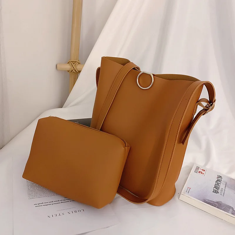 Solid Color Magnetic Snap Composite Bags Women's 2019 New Style Korean-style Shoulder Bag Phone Coin Purse Handbag
Solid Color Magnetic Snap Composite Bags Women's 2019 New Style Korean-style Shoulder Bag Phone Coin Purse Handbag