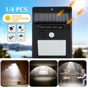 JUNEJOUR 20/30 LEDs Outdoor Yard Solar Power Sensor Wall Light Waterproof IP65
JUNEJOUR 20/30 LEDs Outdoor Yard Solar Power Sensor Wall Light Waterproof IP65