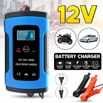12V 6A LCD Smart Fast Car Battery Charger for Auto Motorcycle Lead-Acid AGM GEL Batteries Intelligent Charging 12 V Volt 6 A AMP
12V 6A LCD Smart Fast Car Battery Charger for Auto Motorcycle Lead-Acid AGM GEL Batteries Intelligent Charging 12 V Volt 6 A AMP