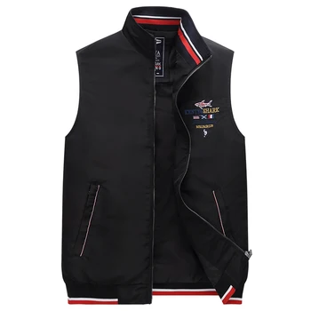 Plus Size 4XL Fashion Men's Shark Vest for Spring Autumn Brand Clothing Embroidery Stand Collar Sleeveless Jacket Men Waistcoat
Plus Size 4XL Fashion Men's Shark Vest for Spring Autumn Brand Clothing Embroidery Stand Collar Sleeveless Jacket Men Waistcoat