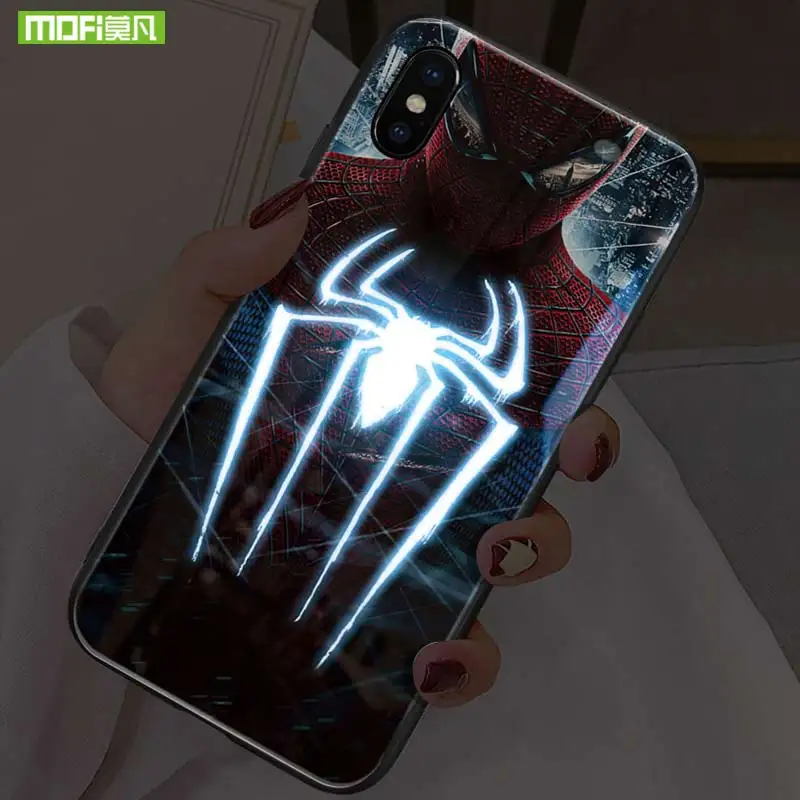 Mofi Smart LED Glowing Phone Case For iPhone 7 8 Cases Cover spider Man for Apple iphone plus case the Avengers Character | Мобильные