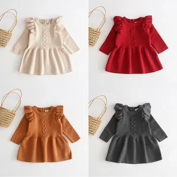 Baby Girl Winter Knitted Long Sleeves Dress Kids Ruffles Warm Soft Clothes Knitting Sweater Frocks Autumn Fashion Outfits
Baby Girl Winter Knitted Long Sleeves Dress Kids Ruffles Warm Soft Clothes Knitting Sweater Frocks Autumn Fashion Outfits