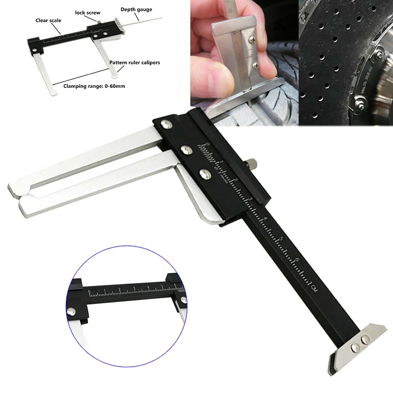 New Digital Caliper Brake Disc Thickness Measuring Tool Tire Tread Depth Gauge Brake Disc Brake Pad Wear Thickness Test Tool
New Digital Caliper Brake Disc Thickness Measuring Tool Tire Tread Depth Gauge Brake Disc Brake Pad Wear Thickness Test Tool